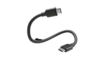 Black USB-C to USB-C Cable
