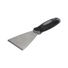 A Putty Knife With A Black And Gray Handle On A Transparent Background