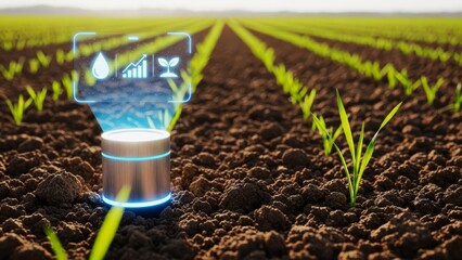 Smart farming growth soil sensor technology