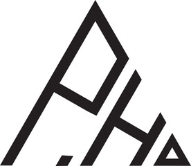 Fototapeta premium PH Triangle shape logo.eps