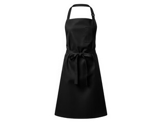 Black apron with adjustable straps