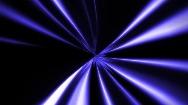Abstract Blue Light Burst Motion Background with Radial Speed Beams and Futuristic Energy Flare Seamless Loop Animation