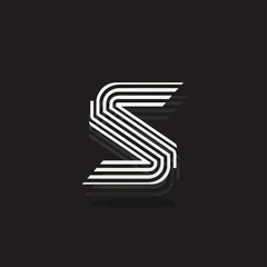 Generative AI Vector: S Letter Logo