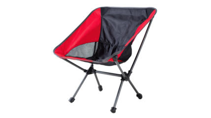 Modern portable chair for outdoor leisure.