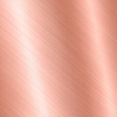 Obraz premium A diagonally brushed, seamless background featuring a warm, metallic sheen in a light copper or rose-gold hue. The light reflects elegantly