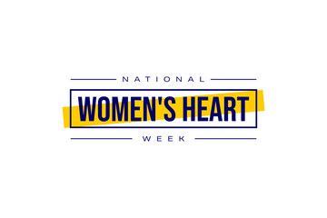 Women's Heart Week Holiday Concept