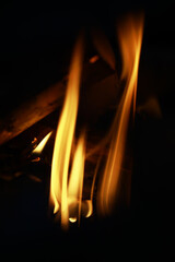 Abstract Flames: Warm, Glowing Fire to Inspire Comfort and Creativity in Dark Environments