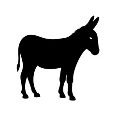 Obraz premium Silhouette of a donkey