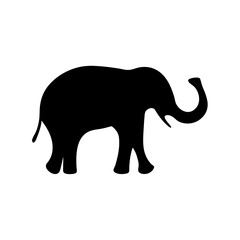 Silhouette of an elephant