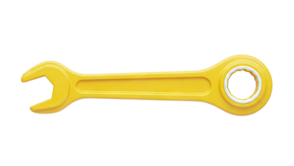 Yellow Combination Wrench