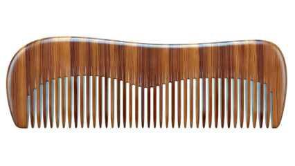 Wooden Comb with Natural Grain Texture
