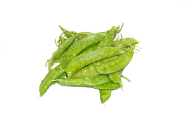 Snow peas are a type of pea with flat pods that are edible both the pods and the small seeds inside. They have a mildly sweet taste and are commonly used in stir-fries.