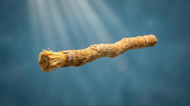 Natural siwak or miswak wooden toothbrush, Traditional siwak root for teeth cleaning, Organic herbal dental hygiene stick