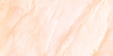 Fototapeta premium An abstract close up view of a peach toned marble texture with subtle veining and a smooth surface
