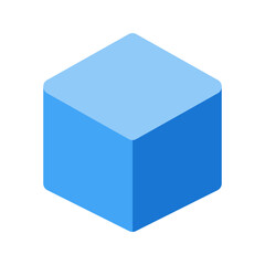 Fototapeta premium 3d cube flat icon