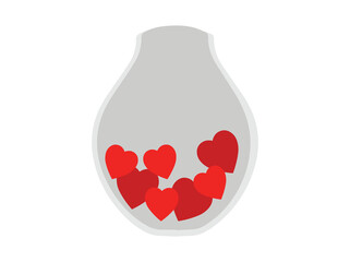 Valentines Day Heart Potion Bottle
