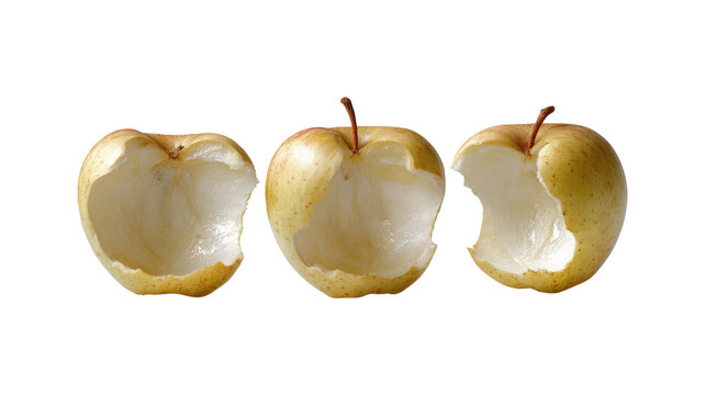 Apple Core isolated on a white background