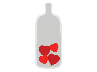 Heart Love Bottle Valentines Day
