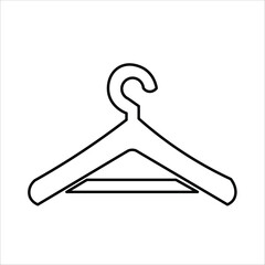 hanger icons. simple line vector illustration