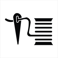 sewing trhead spool icons. simple solid vector illustration