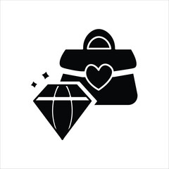 luxury icons. simple solid vector illustration