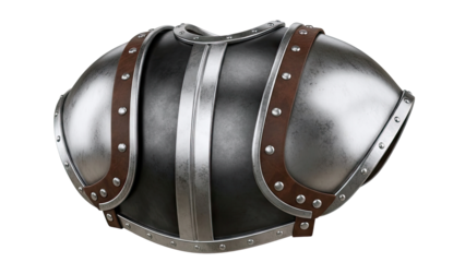 Medieval Plate Armor Shoulder Piece with Leather Straps