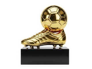 Golden soccer boot trophy
