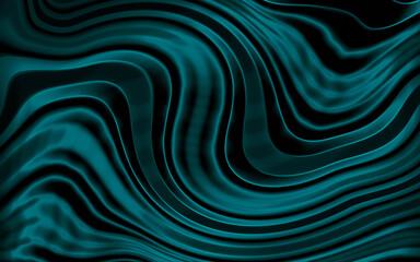 Abstract Teal Swirls Pattern Background, Fluid Wave Texture, Dark Flowing Design