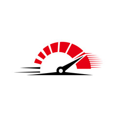 Dynamic speedometer logo