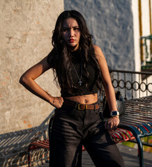 Thai Girl at Restaurant and Lake in Thailand