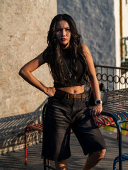 Thai Girl at Restaurant and Lake in Thailand