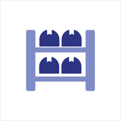 inventory management icons. simple colored vector illustration