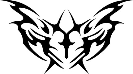 3d Render of Pink Cybersigilism Ornamental Gothic Sigil with Neo Tribal and Cyber Aesthetic