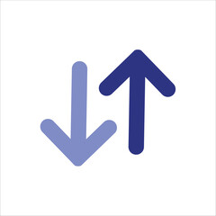 input or output icons. simple colored vector illustration