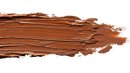 Rich Chocolate Cream Texture On Black Background