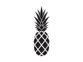 Obraz premium A black and white illustration of a pineapple fruit