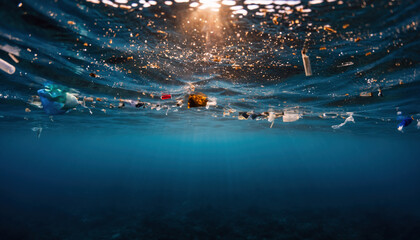 海　環境　汚染　海洋ごみ　 Generative AI  

