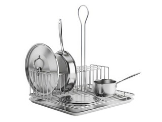 Stainless steel cookware drying rack