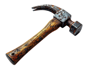 Hammer isolated on transparent or white backgrounds