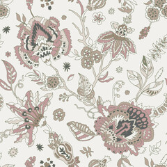 Romantic Vintage Boho Floral Pattern