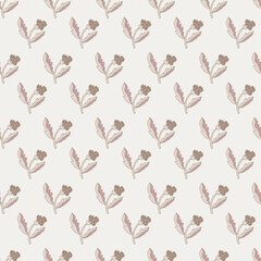 Soft Vintage Mini Floral Repeat Pattern