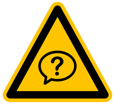 Se&ntilde;al de advertencia con signo de interrogaci&oacute;n ayuda soporte t&eacute;cnico preguntas frecuentes dudas curiosidad asistencia al cliente y resoluci&oacute;n de problemas empresariales icono vector