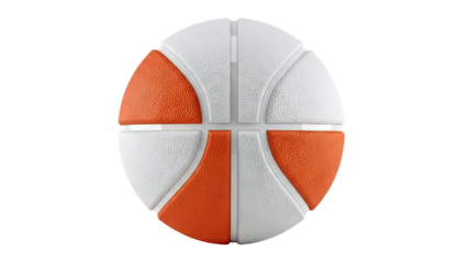 Basketball with Orange and White Panels