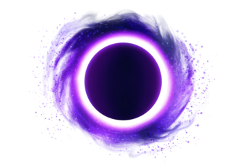Purple Cosmic Energy Ring Abstract Explosion