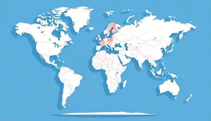 Fototapeta premium Global Map