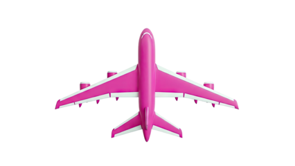 Pink airplane