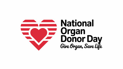 Obraz premium National organ donor day give organ save life awareness graphic