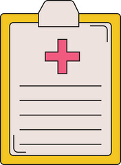 Fototapeta premium Hospital Medical Equipment with Cartoon Design.