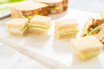 Mini Cucumber Sandwiches