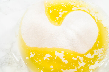 Lemon Spritz Cookie Sandwich with Cranberry Buttercream